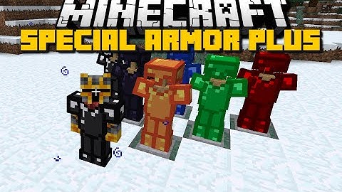 Minecraft: SPECIAL ARMOR PLUS (6 New Sets Of Armors) Mod Showcase
