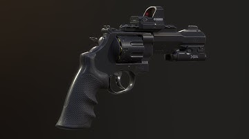 Magnum 357 S&W 3D model.