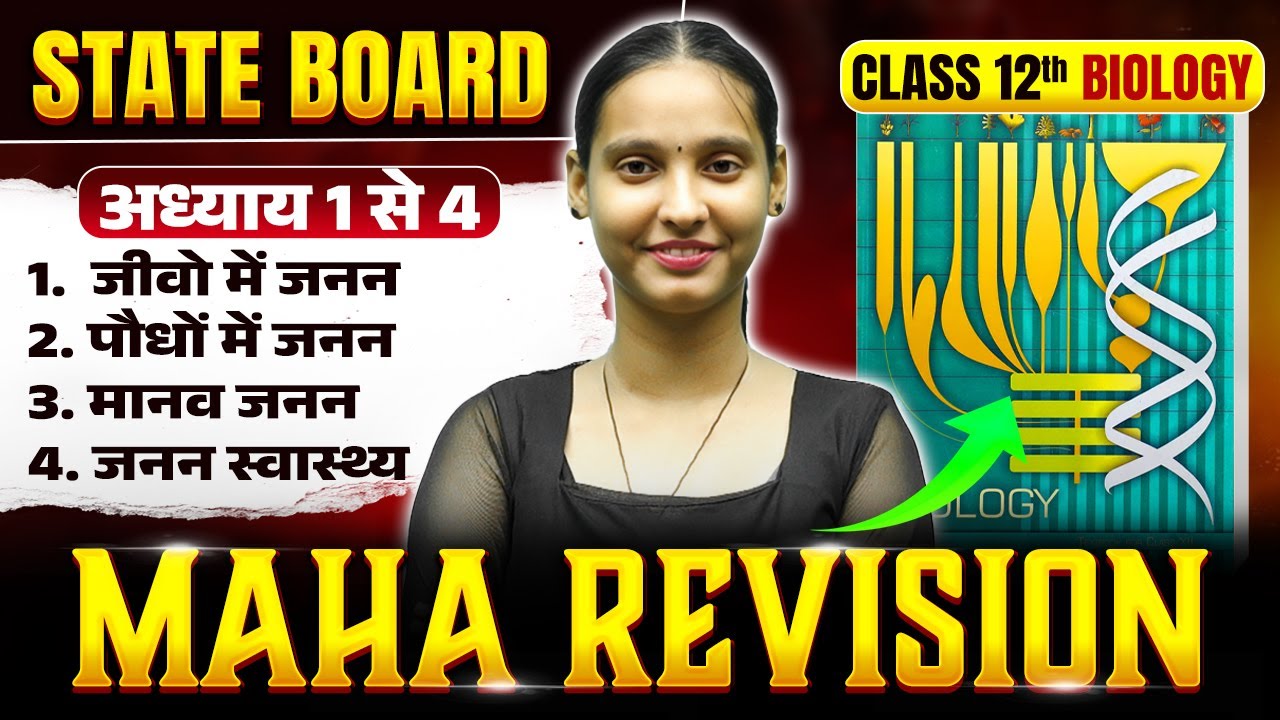 Class 12 Biology | अध्याय 1 से 4 MAHA Revision | जनन व स्वास्थ्य Important Revision 2026