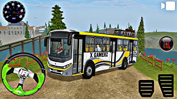 New Bus Driving Mountain Hill Road 3d Game | Bus Offroad Driving Simulator Gameplay | #games 