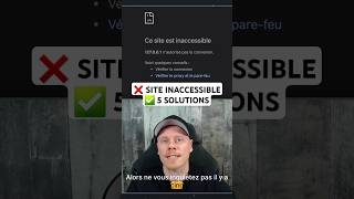 Ce Site Est Inaccessible - 5 Solutions