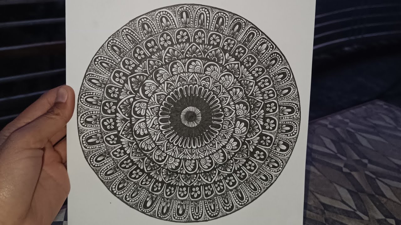 Mandala art for beginners || Full video || mandala petals