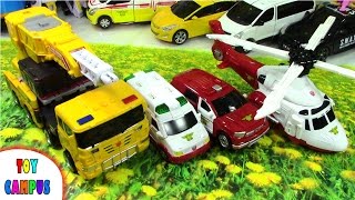 Hello Carbot Mighty Guard 4 In 1 Transformers Robots Ambulance 헬로카봇 마이티가드 Toysreview Toycampus