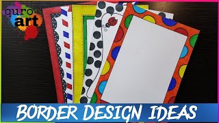 Border designs on paper|Border Designs|Project work Designs|Borders Design for School Project