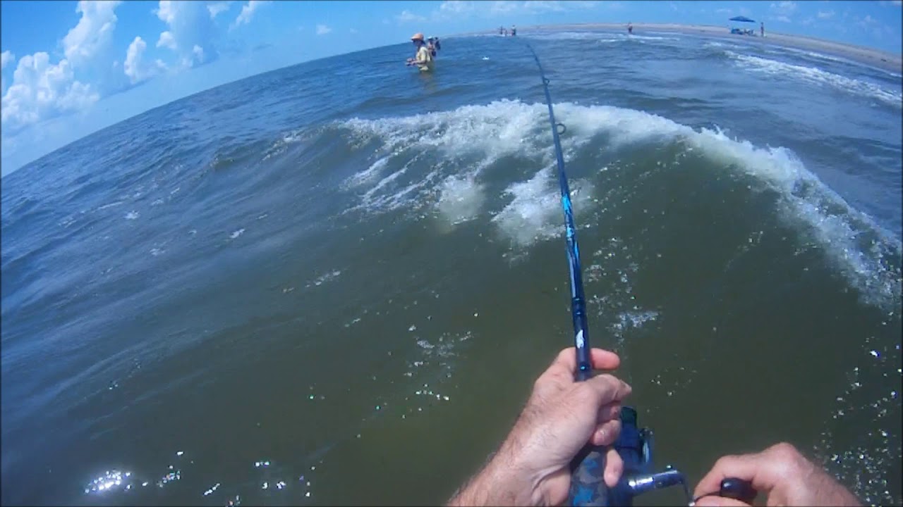 Surf Casting Solar Noon, Gold Spoons and Mirrolure 