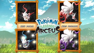 Pokemon Legends Arceus FULL SHINY POKEDEX (Pokemon comparison)