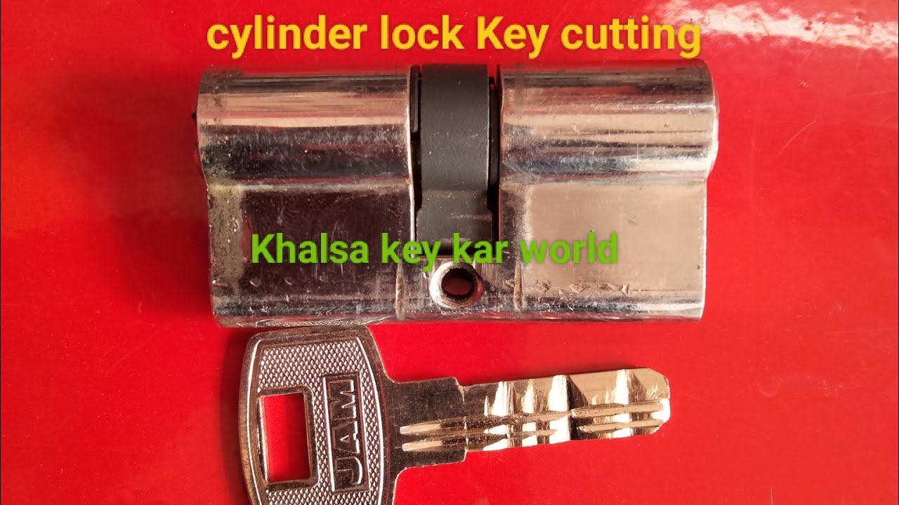 cylinder lock key cutting YouTube