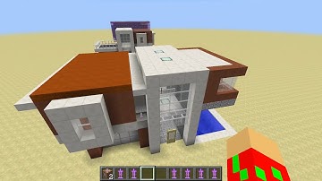 MINECRAFT 1.11 MODERN HOUSES WITH 2 COMMAND BLOCKS