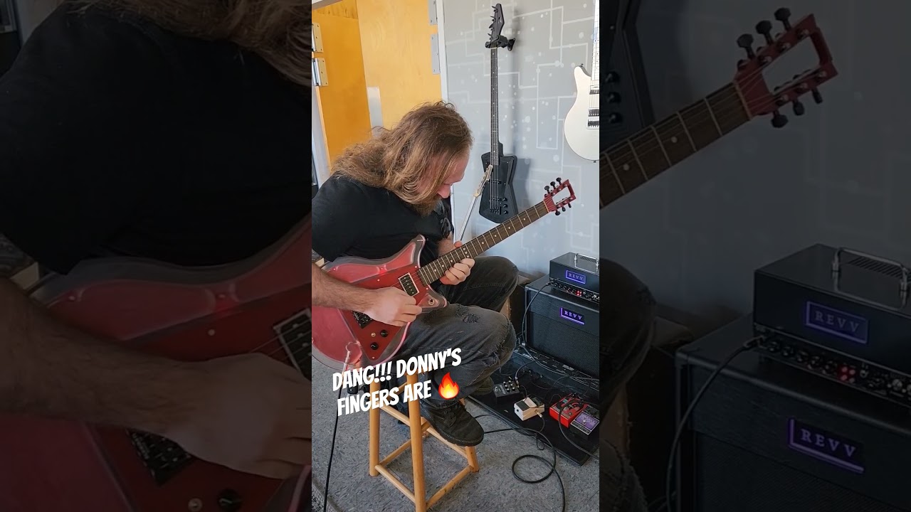 Cradle of Filths own Donny Burbage stopped in Aluminati to check out some aluminum necked guitars 🤘