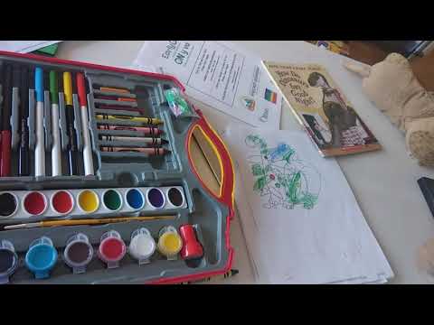 Scribbling with crayons #shorts