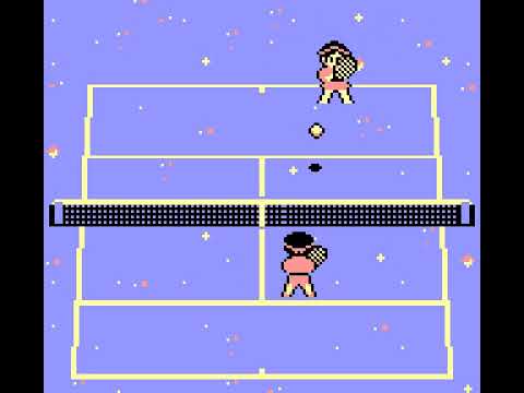 Family Tennis Playthrough - Game Boy, JP (Exhibition Watch, Cosmo)