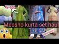 meesho haul /meesho kurti haul/meesho kurta sets haul/anarkali with sarara sets /#beautygirlly