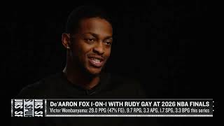 De'Aaron Fox sits down with Rudy Gay!