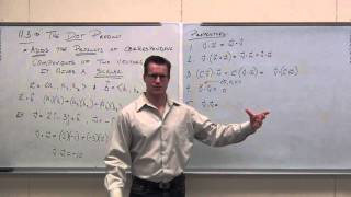 Calculus 3 Lecture 11.3:  Using the Dot Product