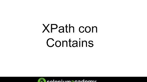 XPath con Contains