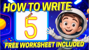 Learn to Write Number 5 - Interactive Writing Lesson + Free Worksheet (Coco + Super Simple Inspo)