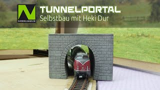 Tunnelportal Selbstbau Mit Heki Dur N Modellbahn Youtube