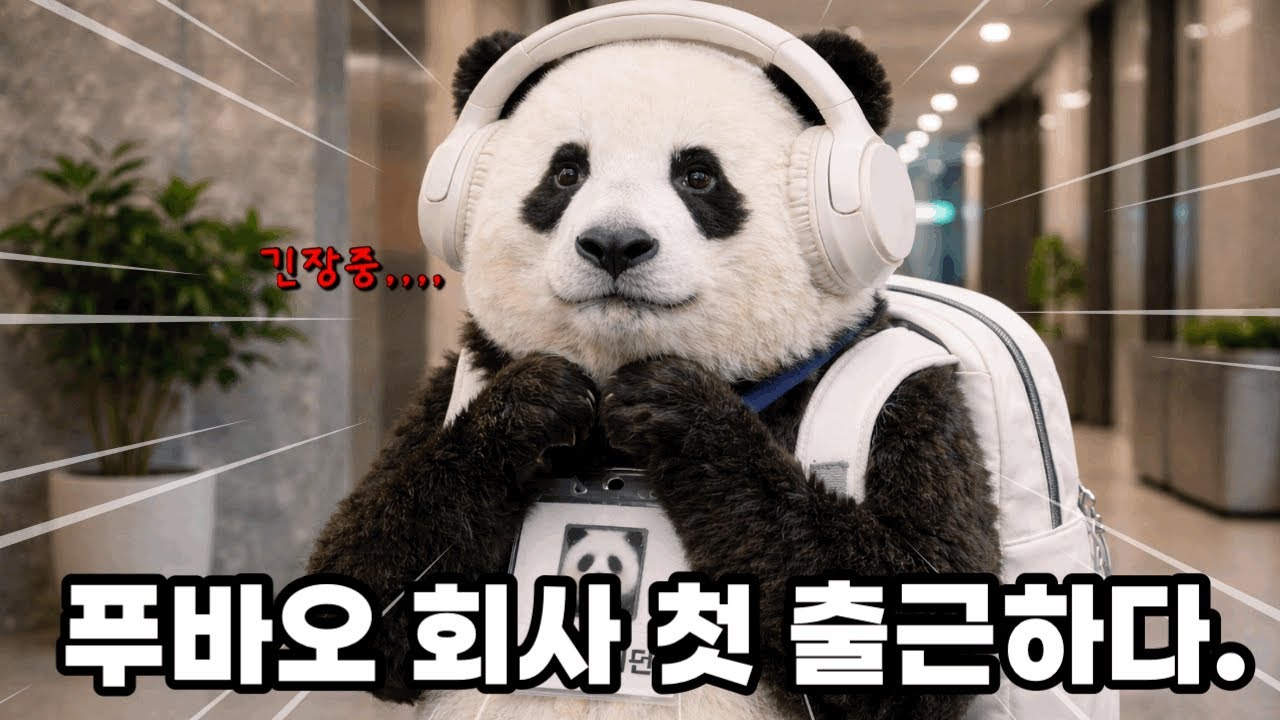 453. 푸바오 회사 첫 출근하다. (2배속으로 보세요!) 