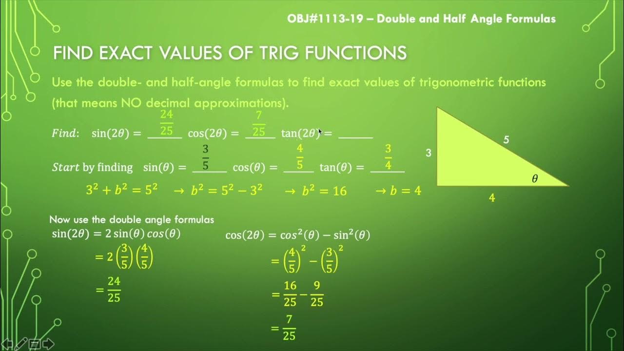 using-double-angle-identities-to-find-exact-values-2-of-4-youtube