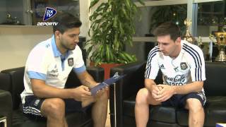 KUN AGUERO ENTREVISTA A MESSI, DEPORTVMUNDO LEO