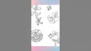 Drawing the Spongebob Crew in Procreate (Timelapse)