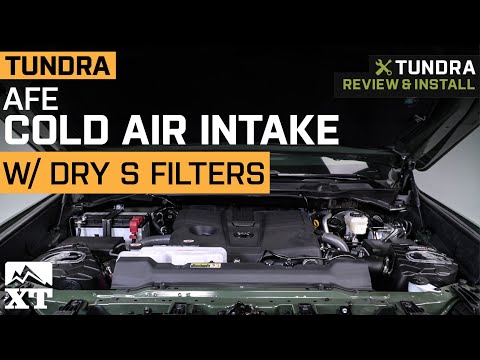 2022-2023 Tundra AFE Momentum GT Cold Air Intake with Pro DRY S Filters Review & Install