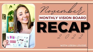 November 2022 Monthly Vision Board + Goals Recap | Update on 12-Week Year Plan | Goals vs Habits