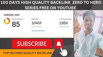 How To Create High Quality Dofollow Backlink For Free 🔥🔥| 100 Days Zero To Hero Top Backlink Series