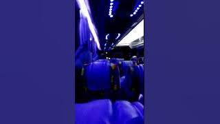 Suasana di dalam bus budiman malam hari