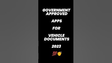 Government approved apps to store vehicle documents #shots #mparivahan  #digilocker #rto