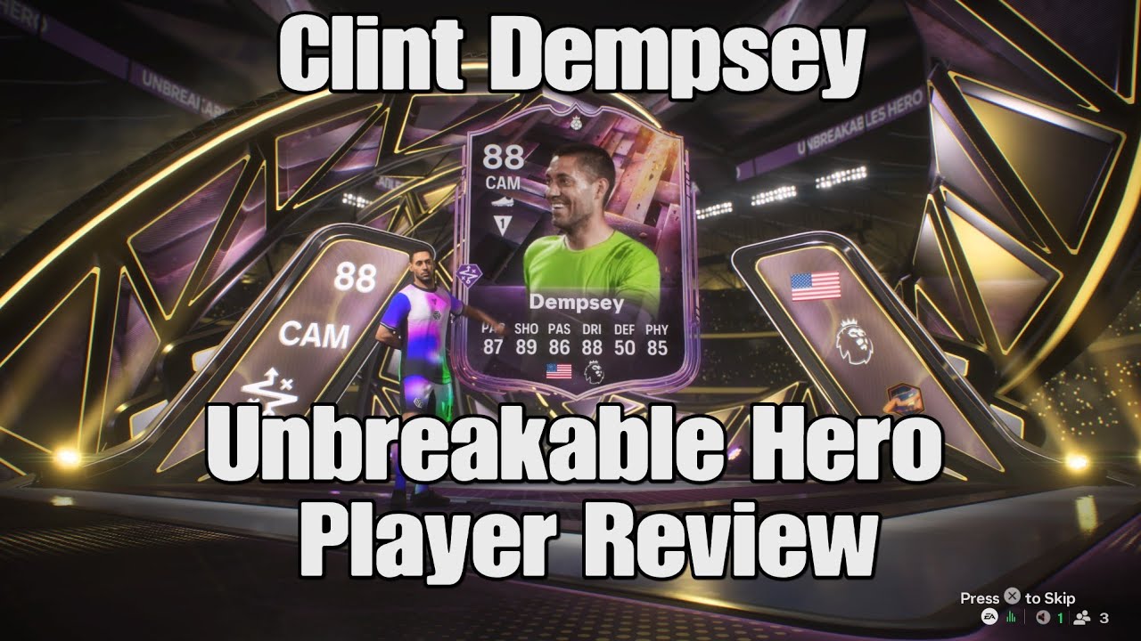 😮🔥 88 Clint Dempsey Unbreakable Hero SBC | Player Review On FC26!