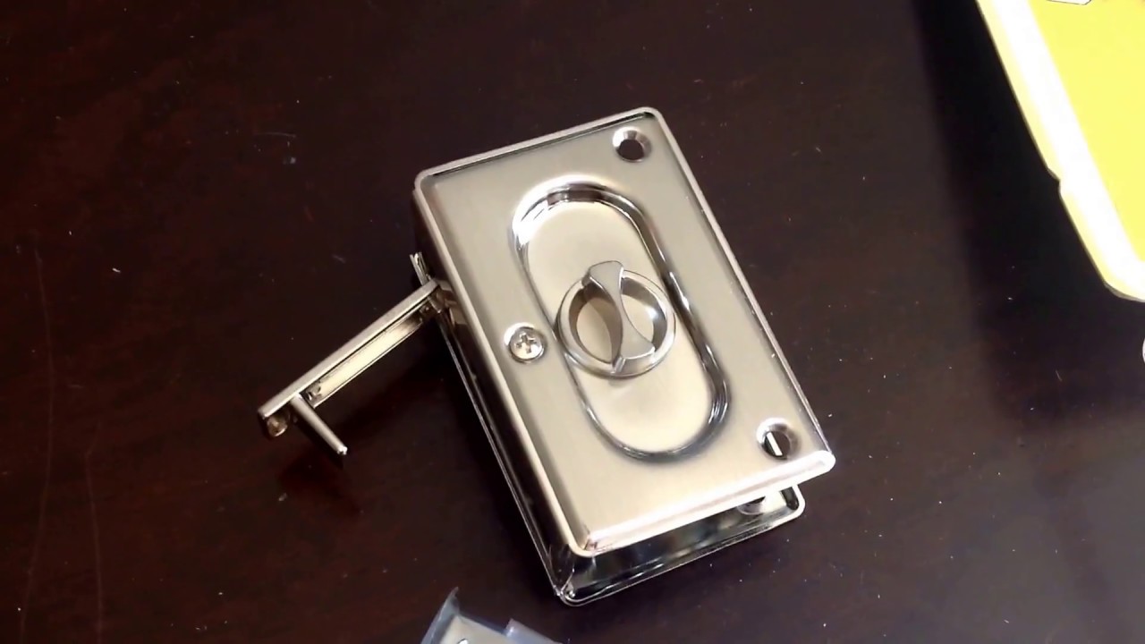 Saturday Projects™ Pocket Door Brushed Nickel Locking Handle