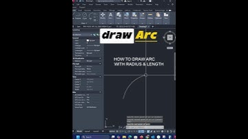 Draw Arc With Radius and Length#Autocad Tip 6 #tutorial #Arc#Radius#short