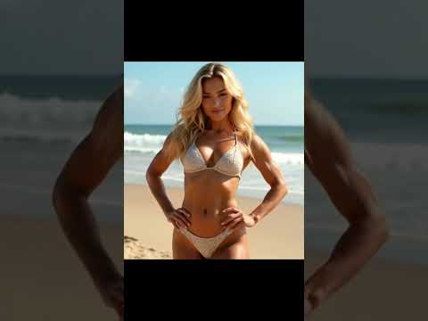 Красивые девушки позируют на пляже #девушка #девушки #фитоняшка #красивая #пляж #море