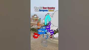 When Did Your Country Join EU? #shorts #viral #geography #map #mapping #europe #history #geotuber
