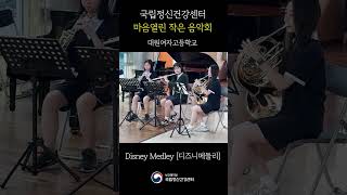 국립정신건강센터 &#39;마음열린 작은 음악회&#39; - 디즈니 메들리 #음악회 #ost #국립정신건강센터 #보건복지부 #디즈니 #관악 #악기 #음악 #노래 #피아노
