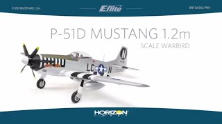 E-flite P-51D Mustang 1.2m PNP and BNF Basic with AS3X and SS