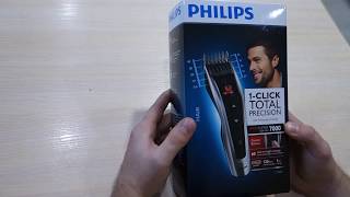 Распаковка машинки для стрижки,  Philips HC 7460/15 Аккумуляторная