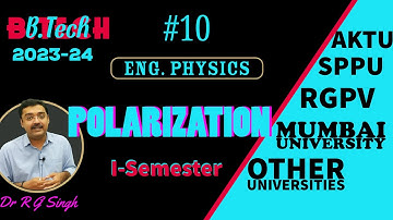 POLARIZATION of LIGHT B.Tech Engineering Physics 2024 #rgpv #aktu #sppu #rgsclasses