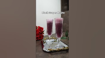 Black Grapes Mojito Mocktail #food #shorts