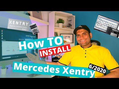 شرح تسطيب برنامج كشف الاعطال|Mercedes Xentry 6/2020