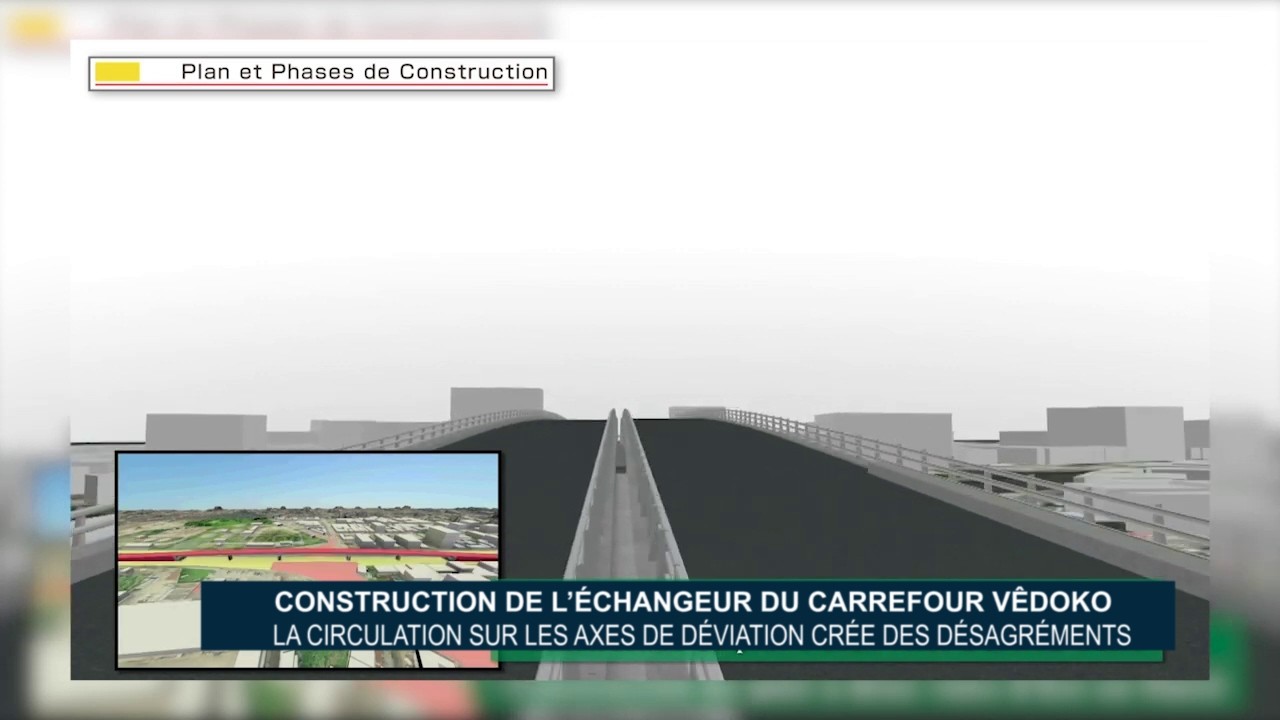 Construction de l’échangeur du carrefour Vêdoko : La circulation sur les axes de déviation