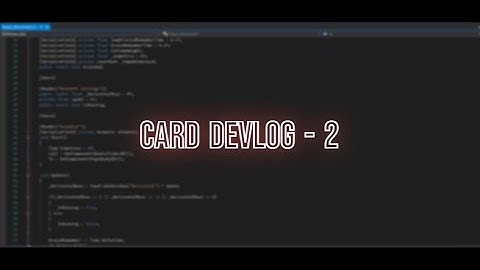 Card Game Devlog in Unity #2 Displaying card information and image