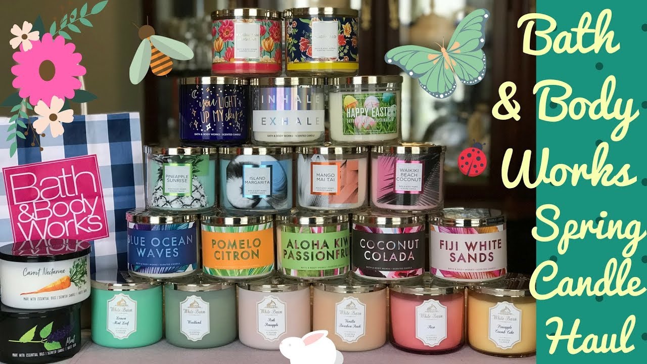 Massive Bath Body Works Spring Candle Haul2018wtest Lab