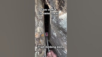 Always good to have options when placing trad gear on a climb. #climbing