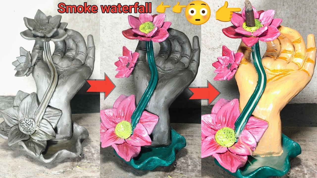👉DIY Clay Smoke Waterfall🙏How to Make a Smoke Waterfall | Clay Smoke Fountain Making 