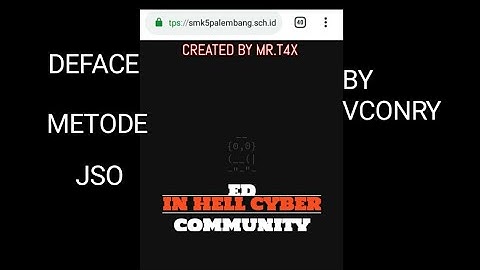 CARA DEFACE METODE JSO | DEFACE WEB SEKOLAH