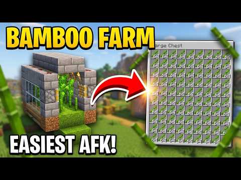 EASIEST AFK Bamboo Farm in Minecraft 26.2+ | Java Edition