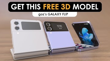 SAMSUNG GALAXY FLIP 3D MODEL- FREE DOWNLOAD + ANIMATED ALEMBIC FILE + HOW TO USE Cinema4D RIG