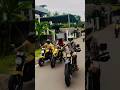 කොල්ලන්ට කලබලේ 🔥#yamaha #suzukidrz400 #bike #
